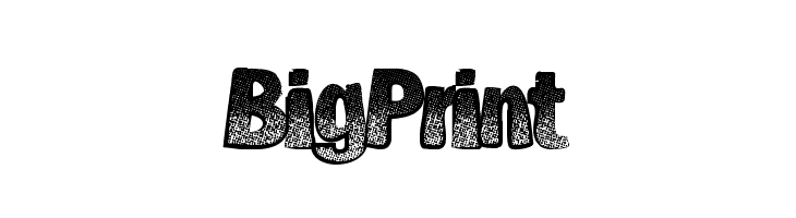 BigPrint  Fuentes Gratis Descargar