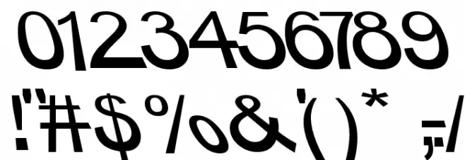 BigRedDAy Normal Font OTHER CHARS