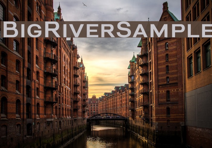 BigRiverSample Font examples