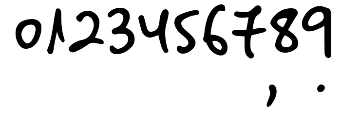 BigRiverScriptSample Font OTHER CHARS