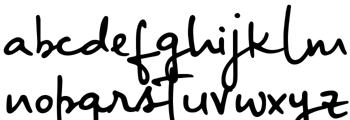 BigRiverScriptSample Font LOWERCASE