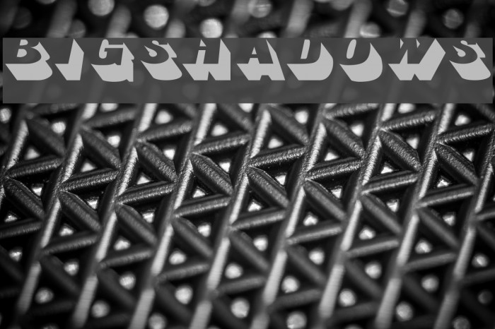 BigShadows Font examples