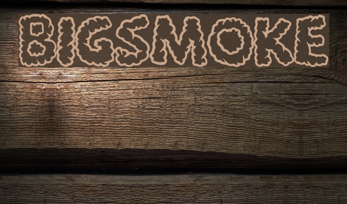 BigSmoke Font examples