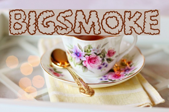 BigSmoke Font examples