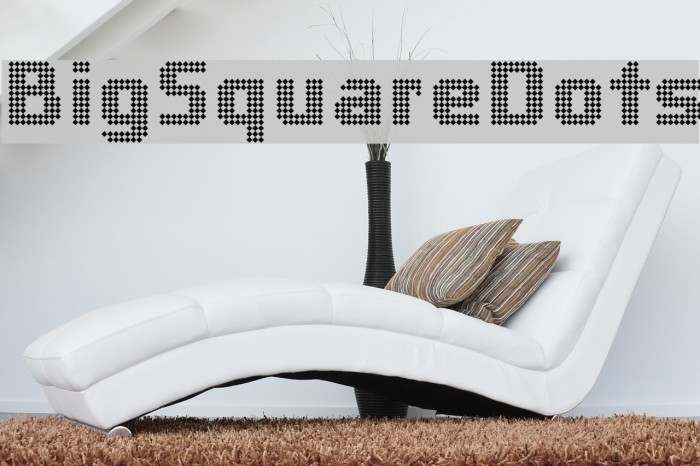 BigSquareDots Font examples