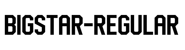 BigStar-Regular  baixar fontes gratis