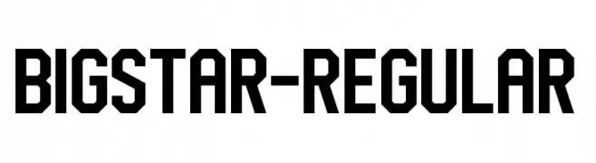 BigStar-Regular  Fuentes Gratis Descargar