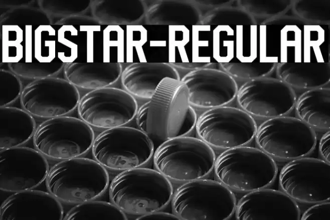 BigStar-Regular Font examples