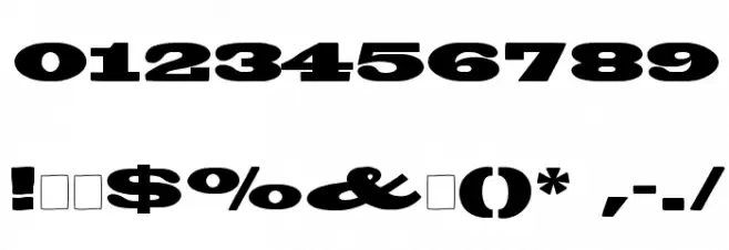 BigSwingingSlabS フォント その他の文字