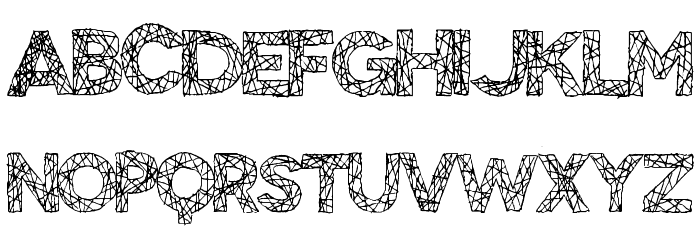 BigTangle Font LOWERCASE
