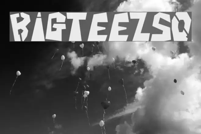 BigTeezSq Font examples