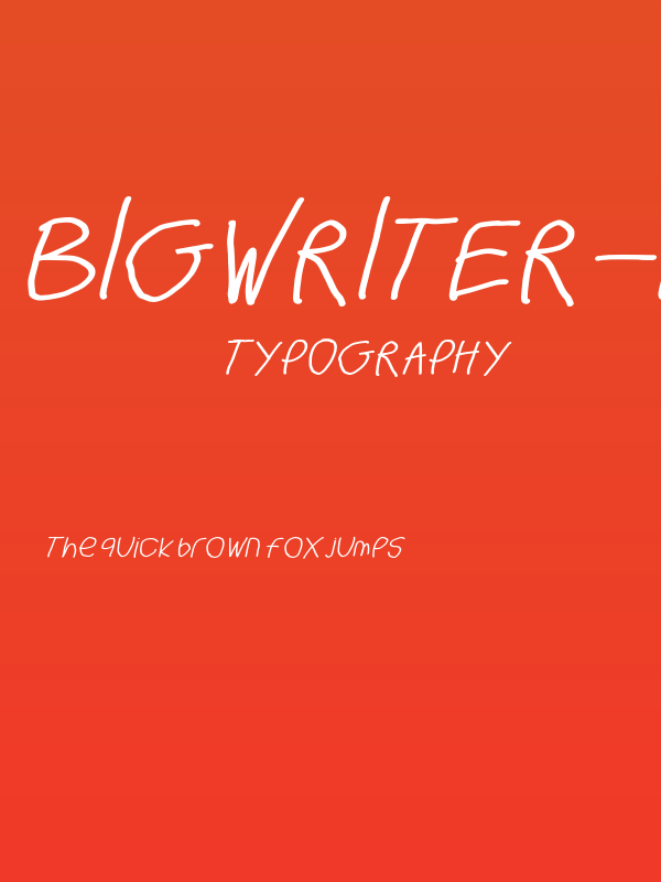 BigWriter-Italic Poster