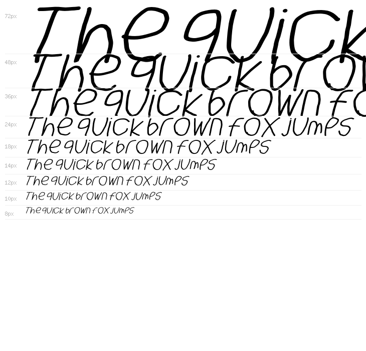 BigWriter-Italic Waterfall