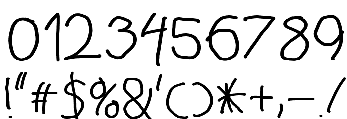 BigWriter-Regular Font OTHER CHARS