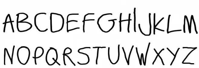 BigWriter-Regular Schriftart Groß