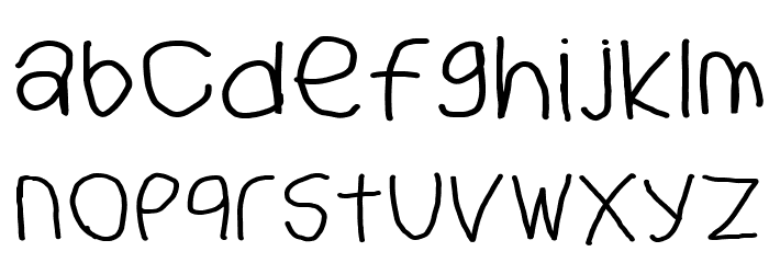 BigWriter-Regular Font LOWERCASE