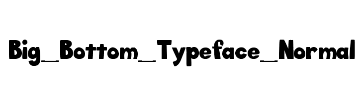 Big_Bottom_Typeface_Normal Fonte