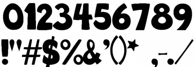 Big_Bottom_Typeface_Normal Schriftart Anderer Schreiben