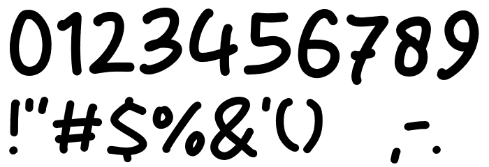 Bigantha Font OTHER CHARS