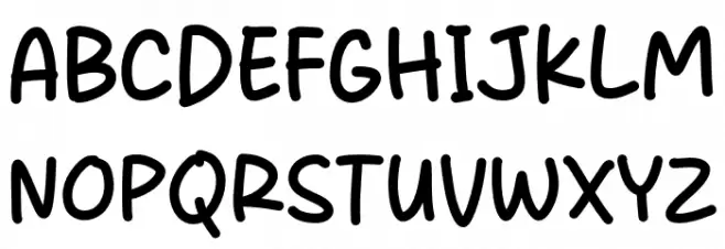 Bigantha フォント 大文字
