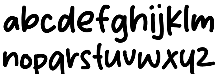 Bigantha Font LOWERCASE