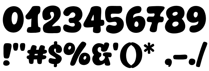Bigbesty Font OTHER CHARS