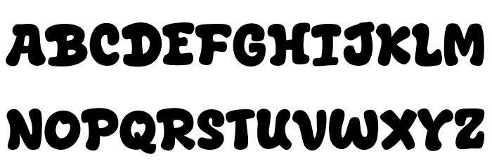 Bigbesty Font UPPERCASE