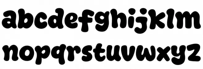 Bigbesty फ़ॉन्ट लोअरकेस