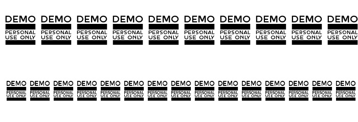 Bigbroade Demo Font OTHER CHARS