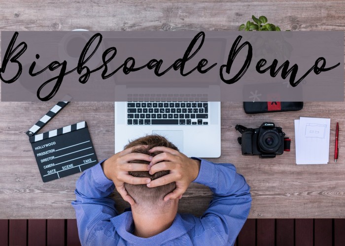 Bigbroade Demo Font examples