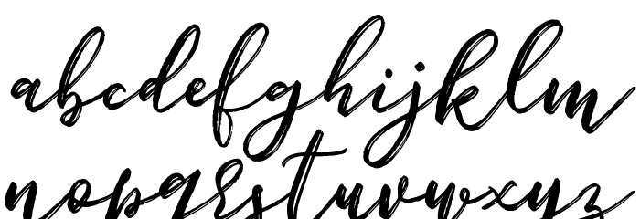 Bigbroade Demo Font LOWERCASE