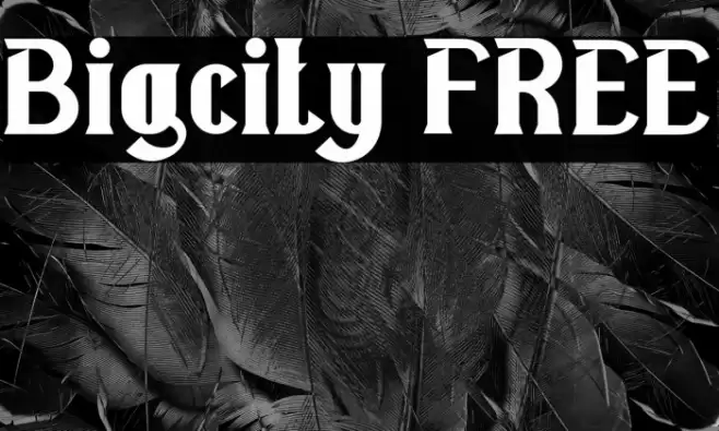 Bigcity FREE Font examples