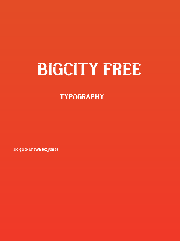 Bigcity FREE Poster