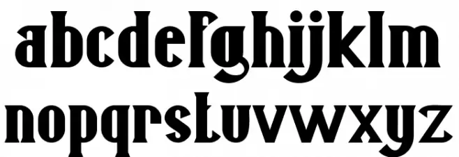 Bigcity FREE Caratteri MINUSCOLO