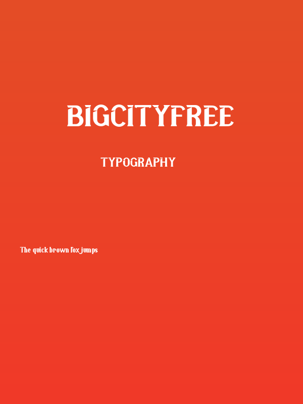BigcityFREE Poster