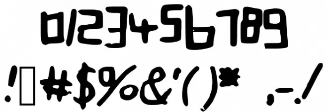 Bigcurls フォント その他の文字