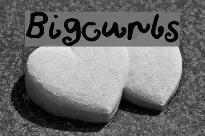 Bigcurls フォント examples
