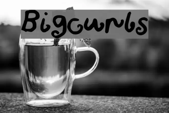 Bigcurls フォント examples