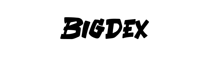 Bigdex  Frei Schriftart Herunterladen