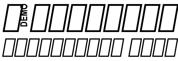 Bigdey Demo Font OTHER CHARS