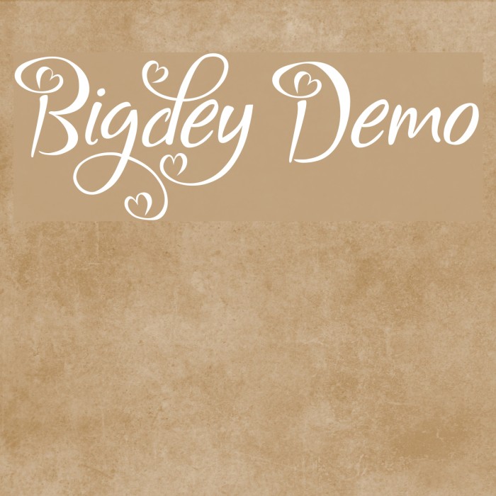 Bigdey Demo Fonte examples