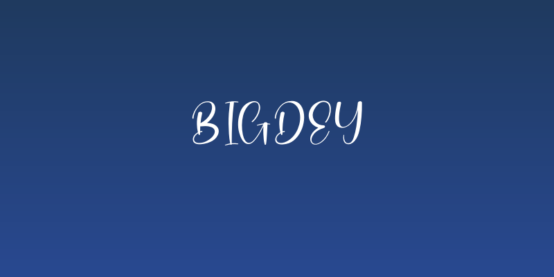 Bigdey Social Header