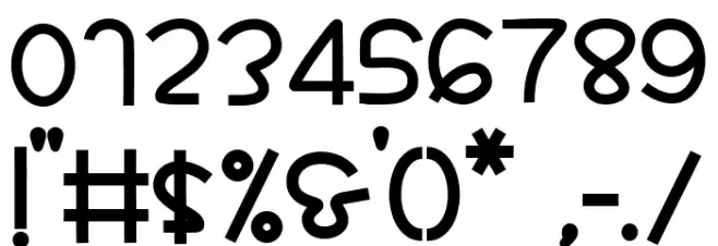 Bigdino Park Font OTHER CHARS