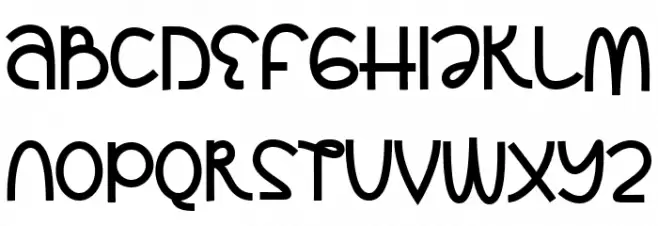 Bigdino Park Schriftart Groß