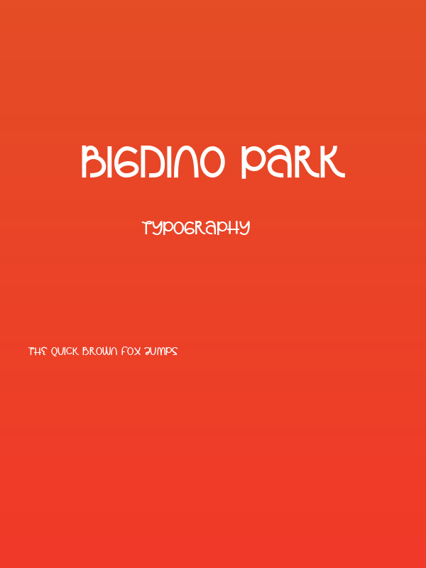 Bigdino Park Poster