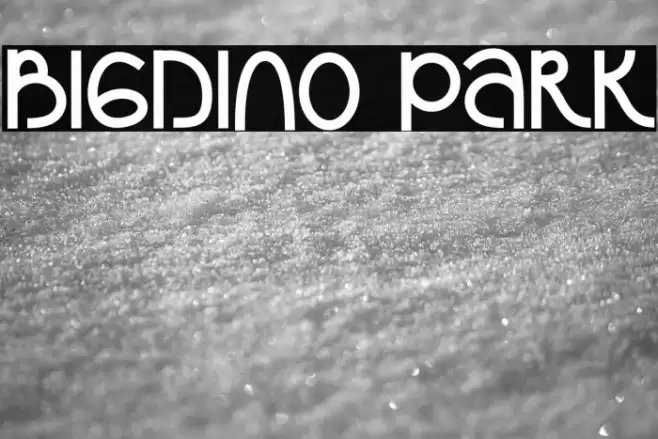 Bigdino Park Font examples