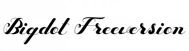 Bigdot Freeversion  Descarca Fonturi Gratis