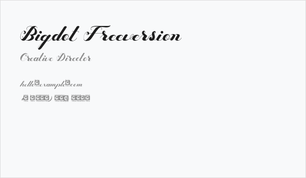 Bigdot Freeversion Business Card