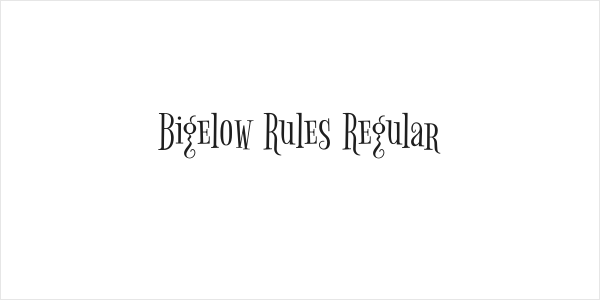 Bigelow Rules Regular Logo