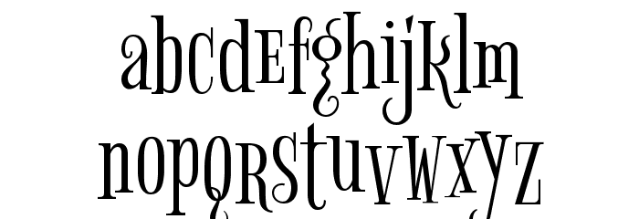 Bigelow Rules Regular Font LOWERCASE